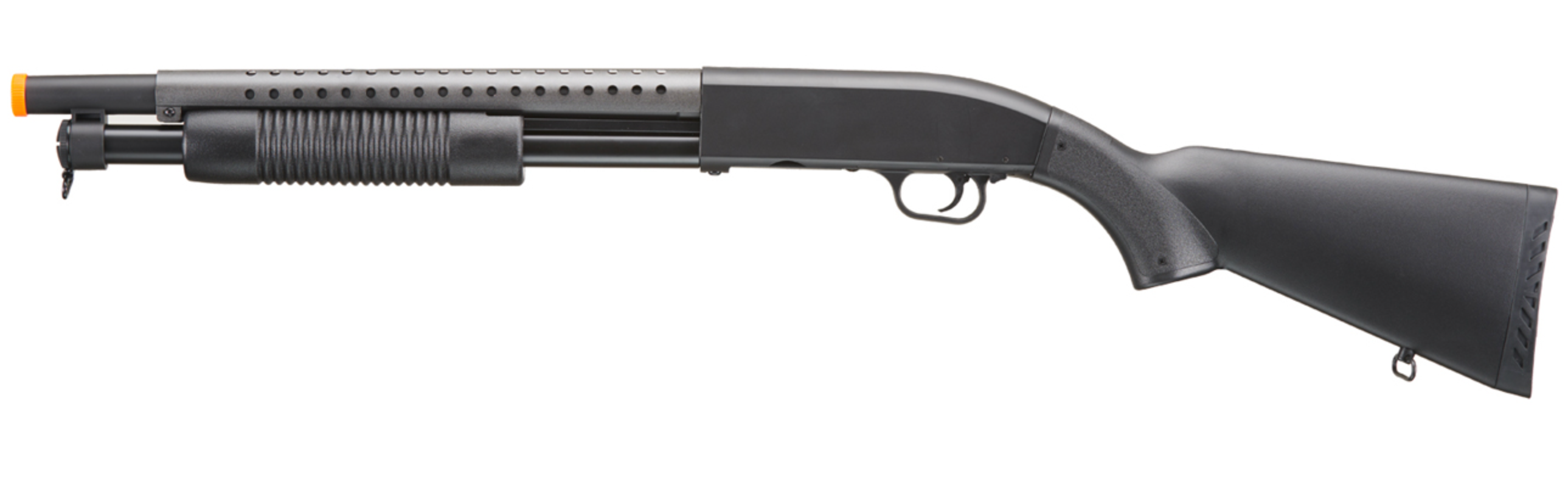 Double Eagle M58A Full Metal Pump Action Airsoft Shotgun w/ Full Stock Double Eagle M58A Full Metal Pump Action Airsoft Shotgun w/ Full Stock